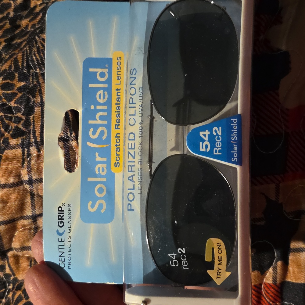 Solar Shield Polarized Clip-On Sunglasses 54 Rec 2